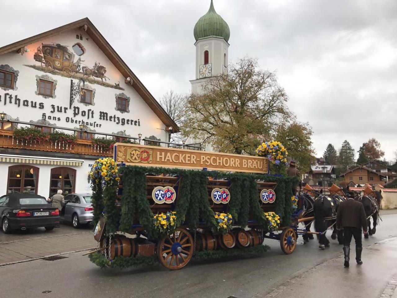 Egling Metzgerei Gasthof Oberhauser - Hotel Zur Post מראה חיצוני תמונה